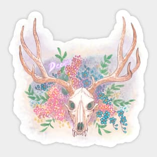 Deerlf Skull Sticker